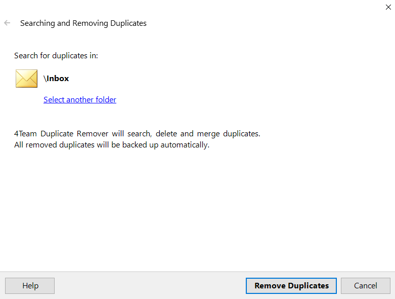 Outlook Duplicate Remover 3.42 screenshot
