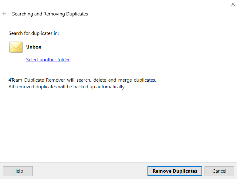 Outlook Duplicate Remover